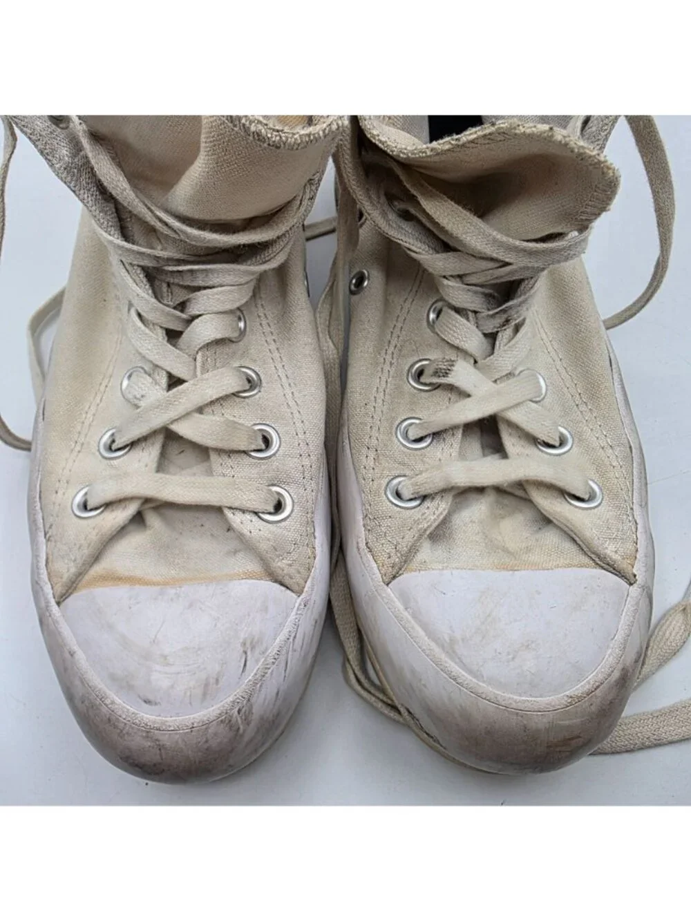 Converse Chuck Taylor All Star Lugged Hi Womens 9 Triple White Platform Shoes